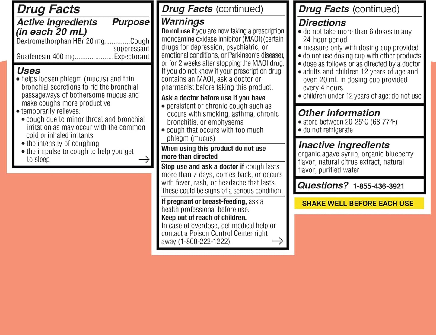 Genexa Kid’s Liquid Cough & Chest Congestion Medicine | Multi-Symptom Congestion Relief | Organic Blueberry Flavor | 4 Fluid Ounces Genexa
