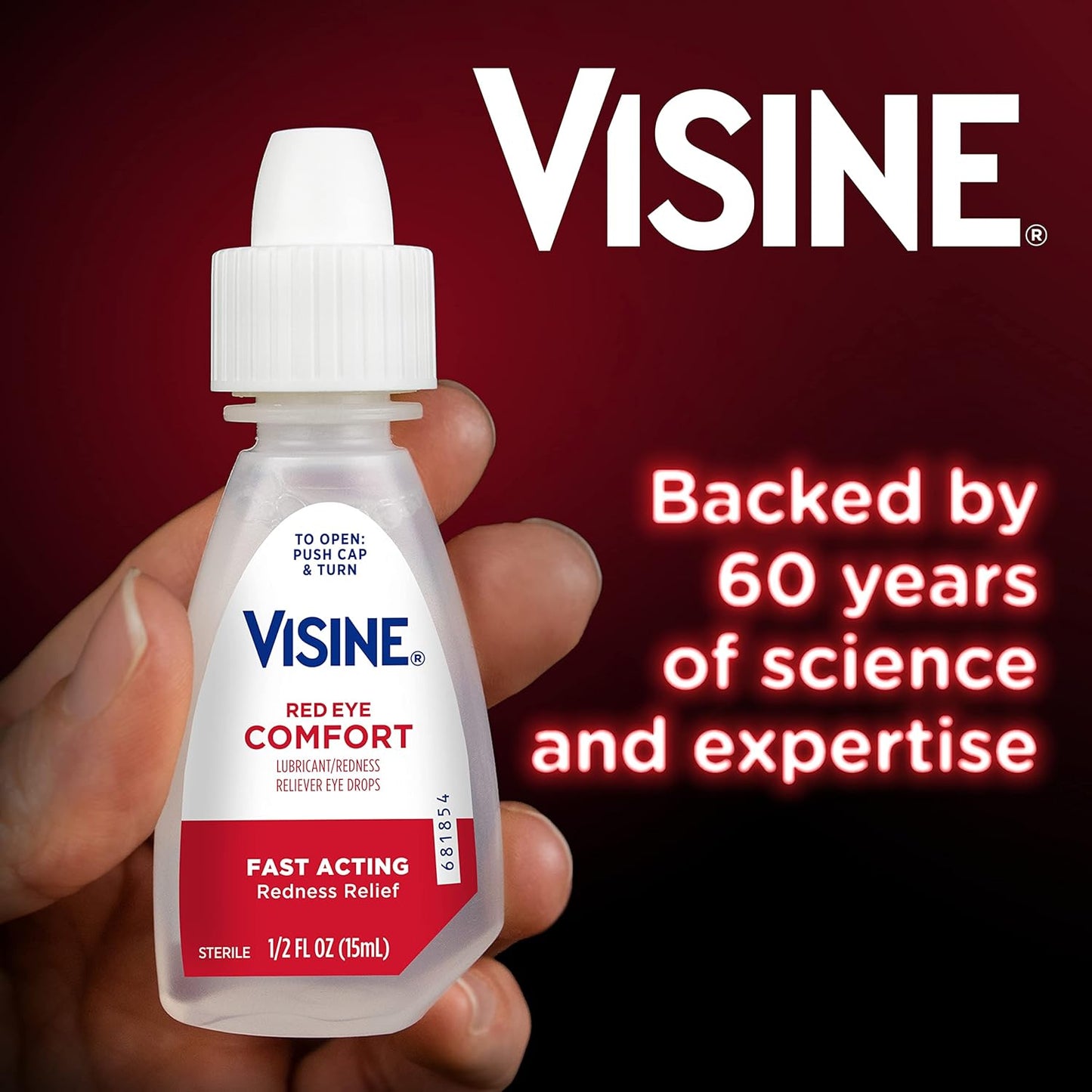 Visine Red Eye Comfort Redness Relief Eye Drops - 0.5 fl. oz