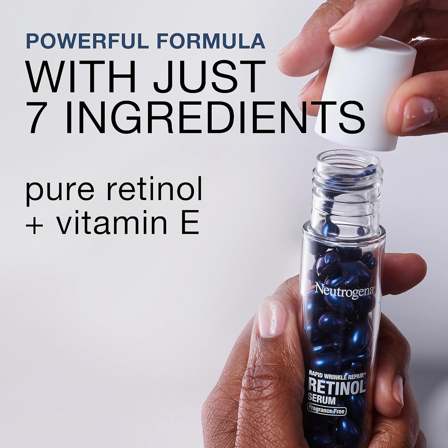 Neutrogena Rapid Wrinkle Repair Retinol Face Serum Capsules, 7 ct