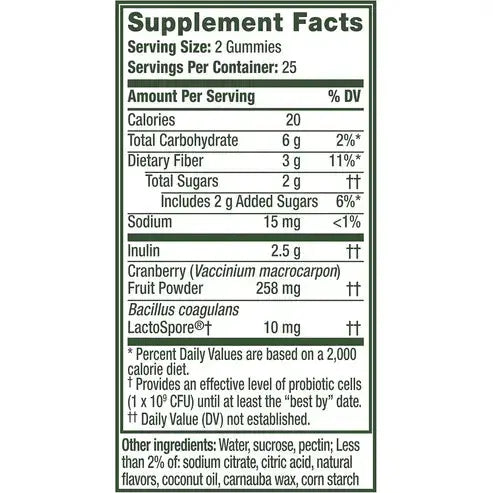 ALIGN Health, Prebiotic + Probiotic, with Cranberry for Feminine Health, Help Nourish & Add Good Bacteria for Digestive Health, 50 Gummies ALIGN