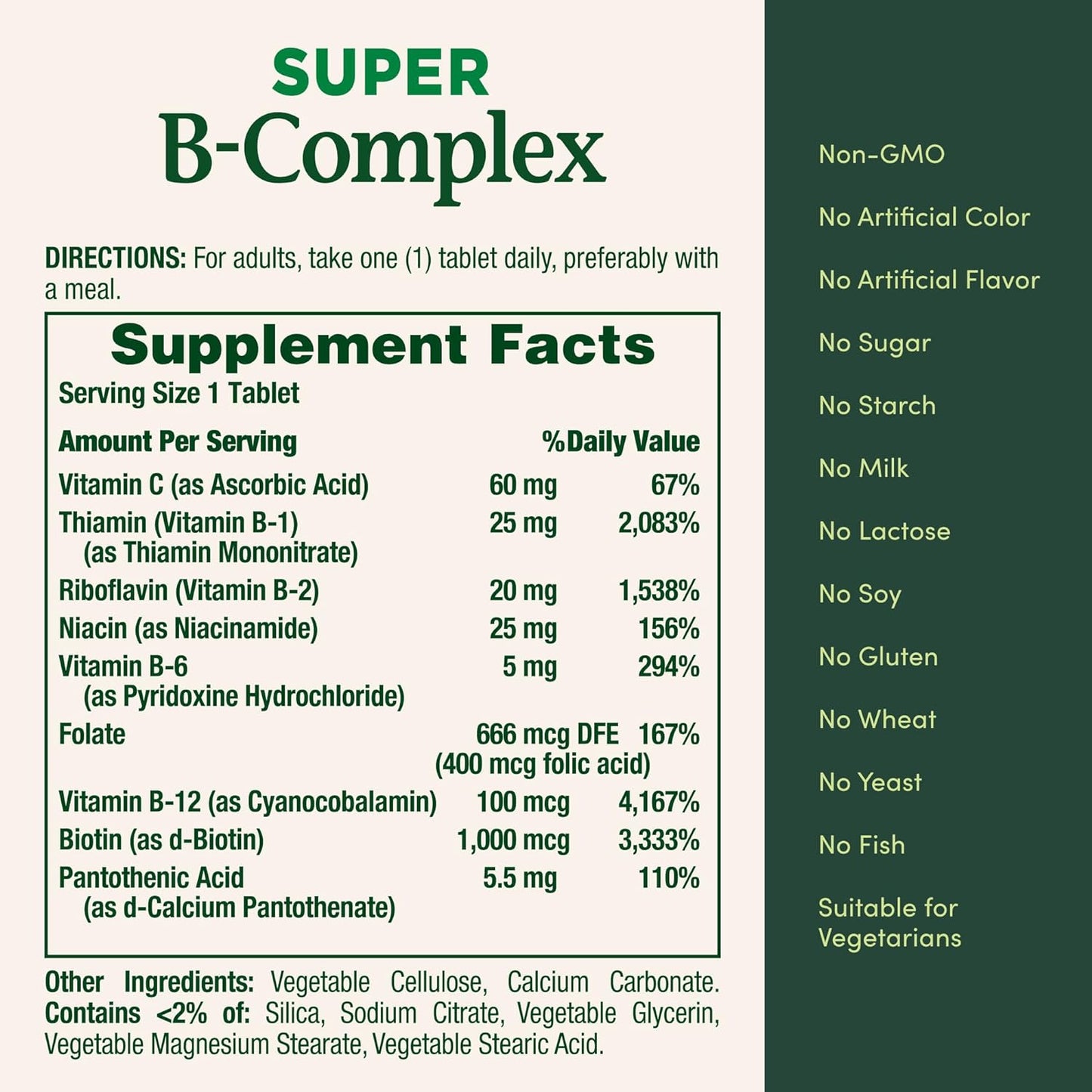Nature's Bounty Super B Complex with Vitamin C & Folic Acid, Immune & Energy Support, 150 tablets