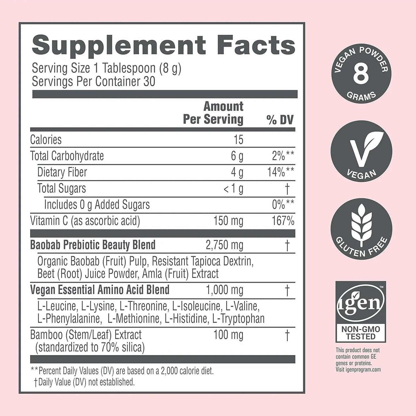 NeoCell Vegan Beauty Builder Collagen Alternative Plant-Based Vegan Collagen NeoCell