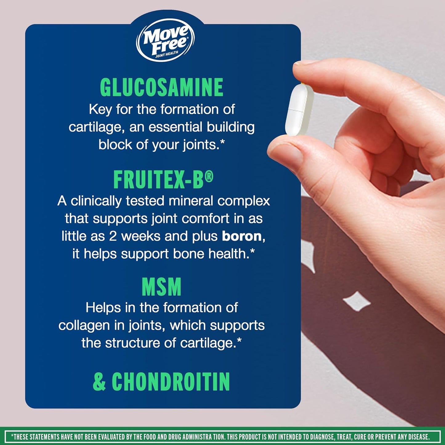 SCHIFF Advanced Glucosamine Chondroitin MSM Joint Support Supplement, Supports Mobility Comfort Strength Flexibility & Bone - 120 Tablets (40 servings)*