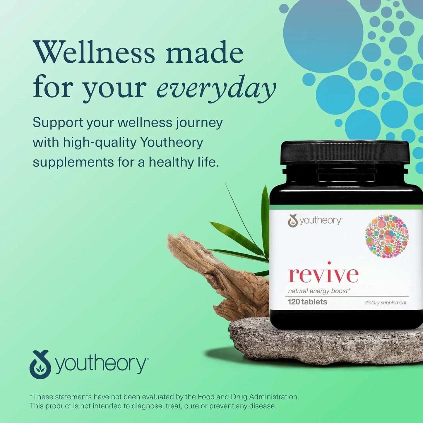 Youtheory Revive Advanced, 120 Count (1 Bottle) Youtheory