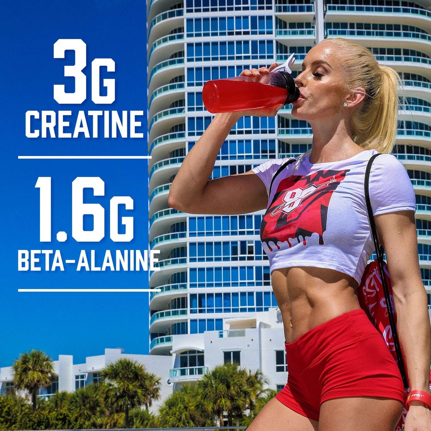 BSN Endorush Pre Workout Powder, Energy Supplement for Men and Women, 300mg of Caffeine, with Beta-Alanine and Creatine, Sour Candy, 30 Servings , 14.3 Ounce