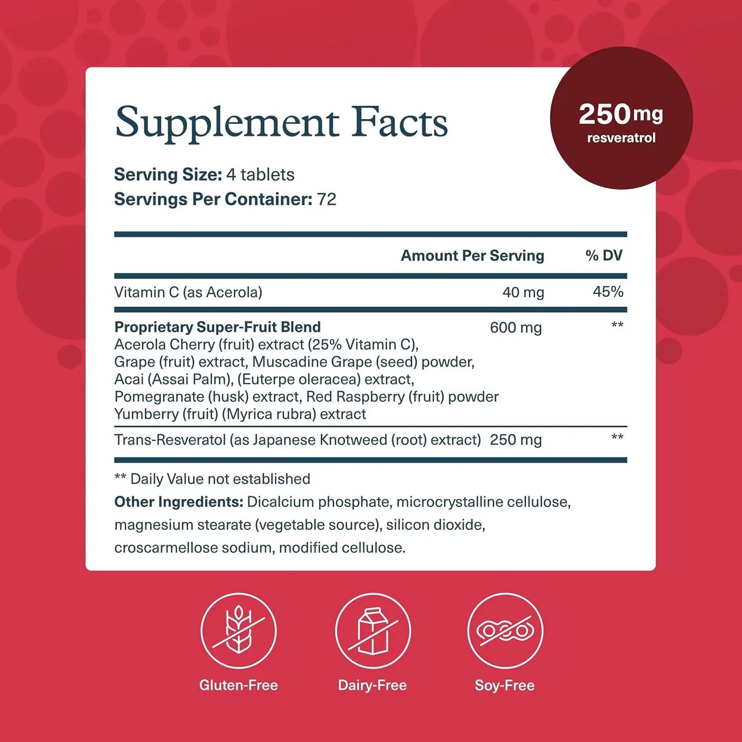 Youtheory Resveratrol with Acerola, 290 Count Youtheory