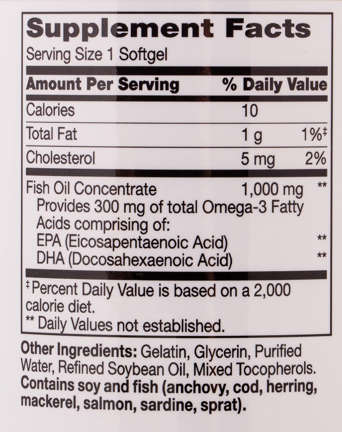 21st Century Fish Oil 1000 mg Softgels, 300 Count 21st Century