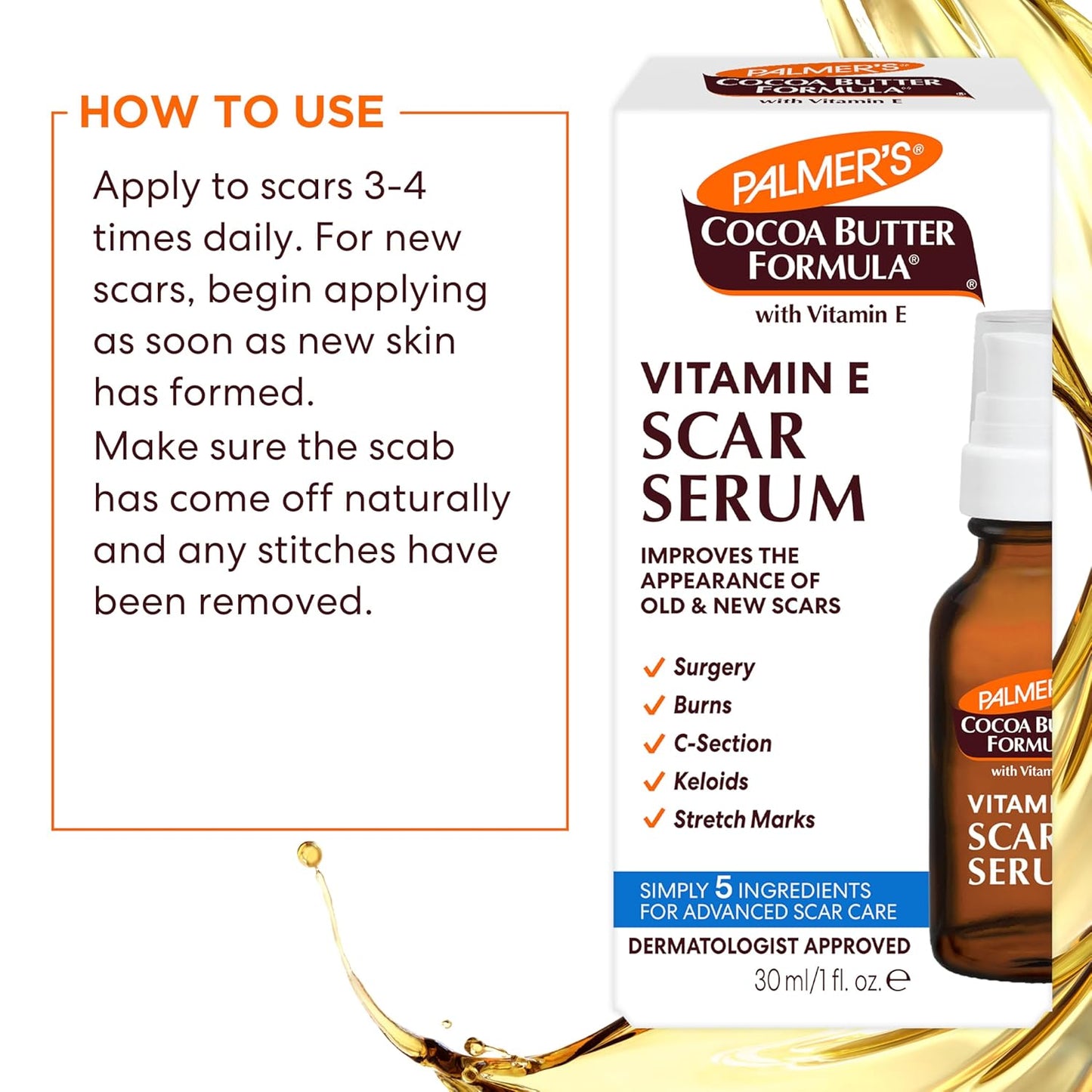 Palmer's Cocoa Butter Formula Scar Serum 1 fl.oz.