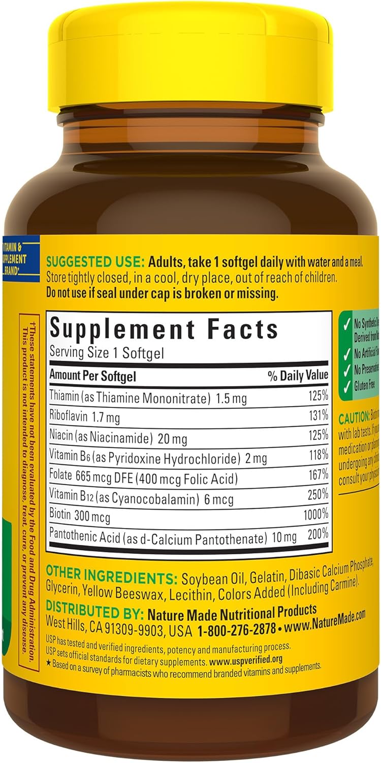 Nature Made Super B Energy Complex - 60 softgels Nature Made