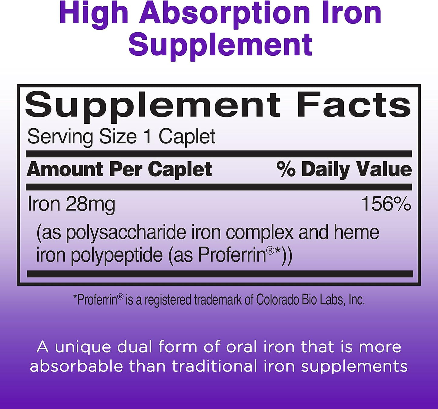 Feosol Complete Dual Iron, 30 Count