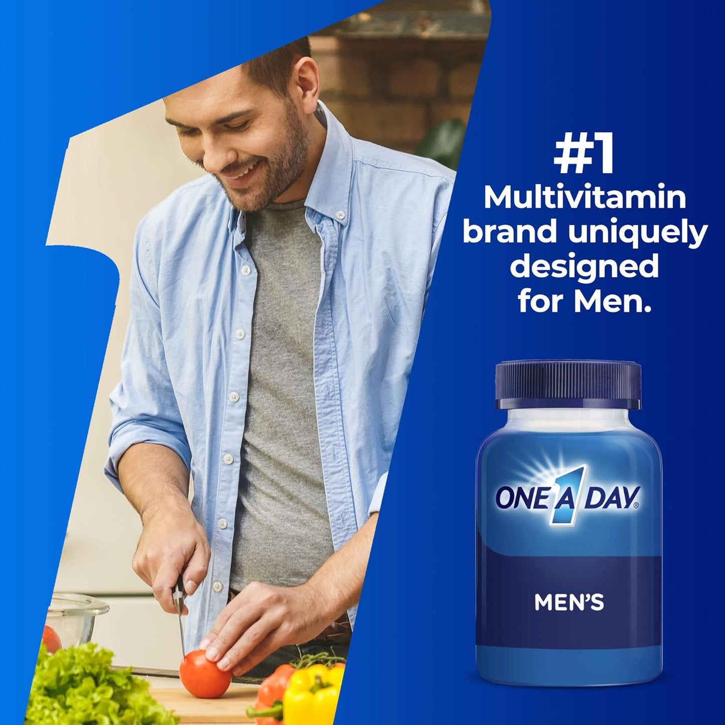 One A Day Men's Multivitamin Tablets, Multivitamins for Men, 60 Ct