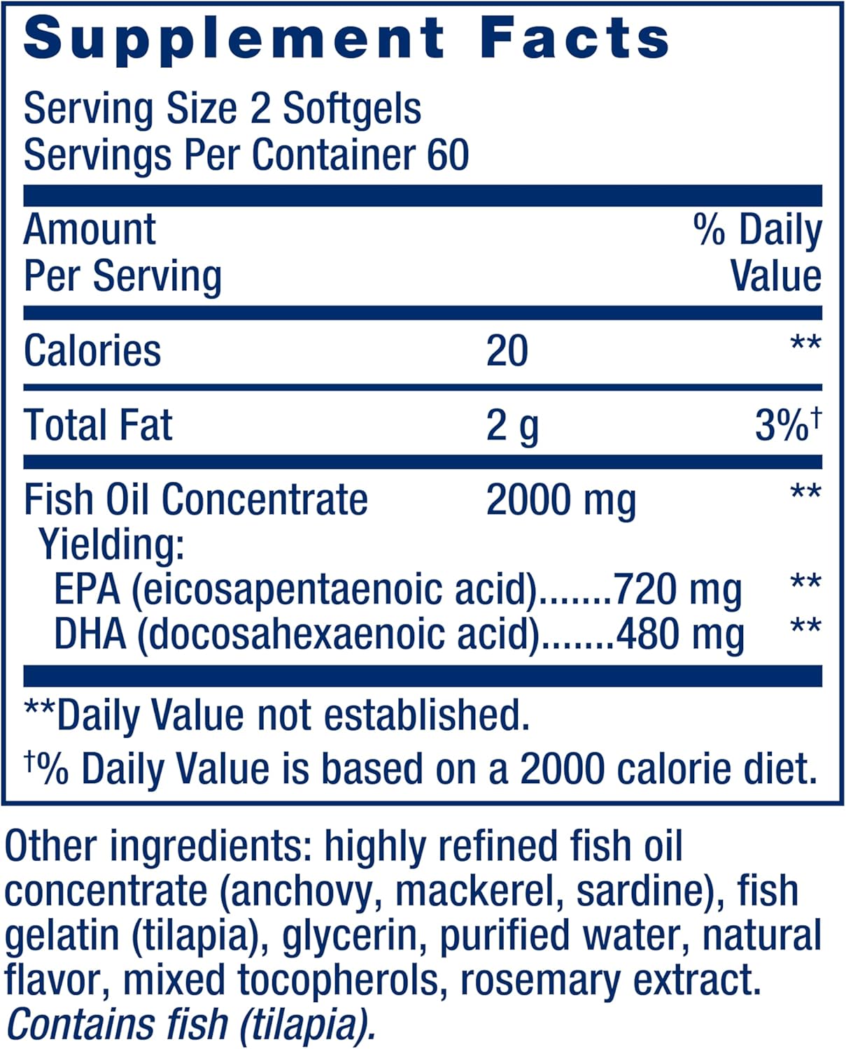 Life Extension, Mega EPA/DHA, 120 Softgels