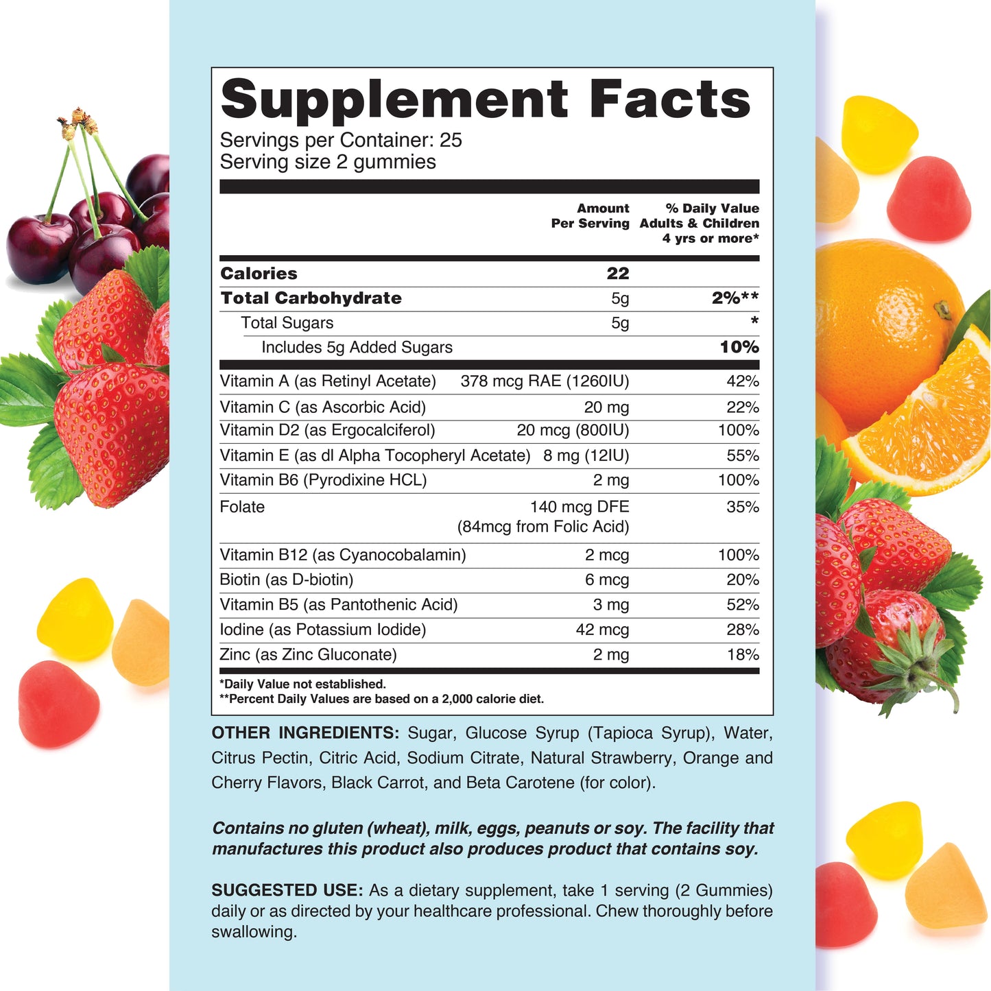 LIVS Children's Multivitamin Gummy Vitamin - Kids Multivitamin Gummies, All-Natural, Gluten-Free, Non-GMO, Multivitamin for Kids - Strawberry, Orange LIVS