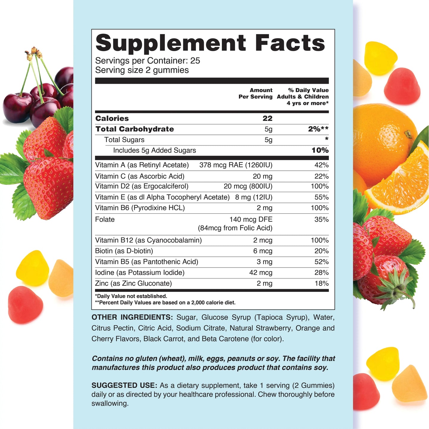 LIVS Children's Multivitamin Gummy Vitamin - Kids Multivitamin Gummies, All-Natural, Gluten-Free, Non-GMO, Multivitamin for Kids - Strawberry, Orange LIVS