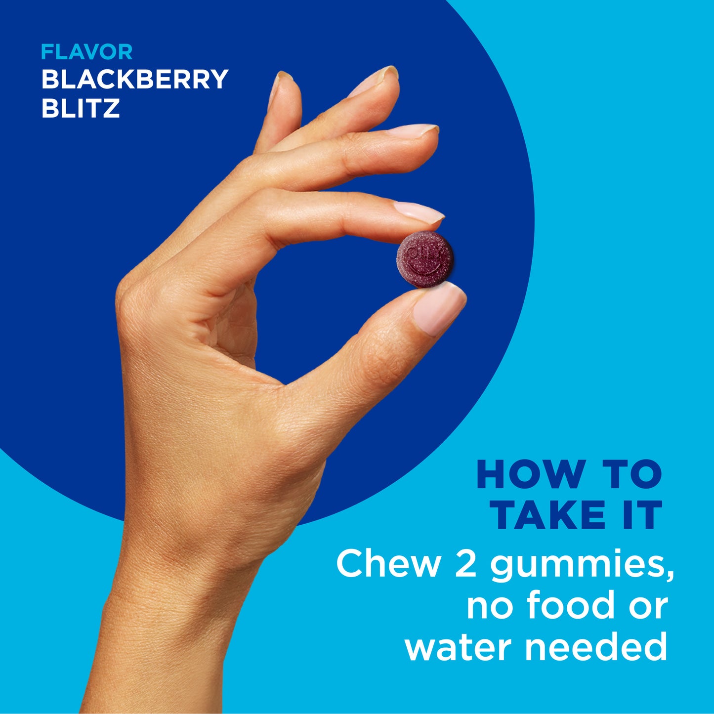 OLLY Men's Gummy Multivitamin, 45 Day Supply, BlackBerry Blitz, 90 Gummies