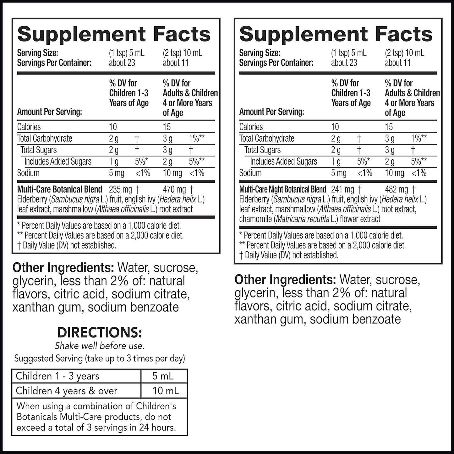 Vicks Children's Botanicals Cough Syrup + Mucus + Nasal Delicious Kids' Berry Flavor 4 Fl Ounce (Pack Of 2) 8 Fl Ounce