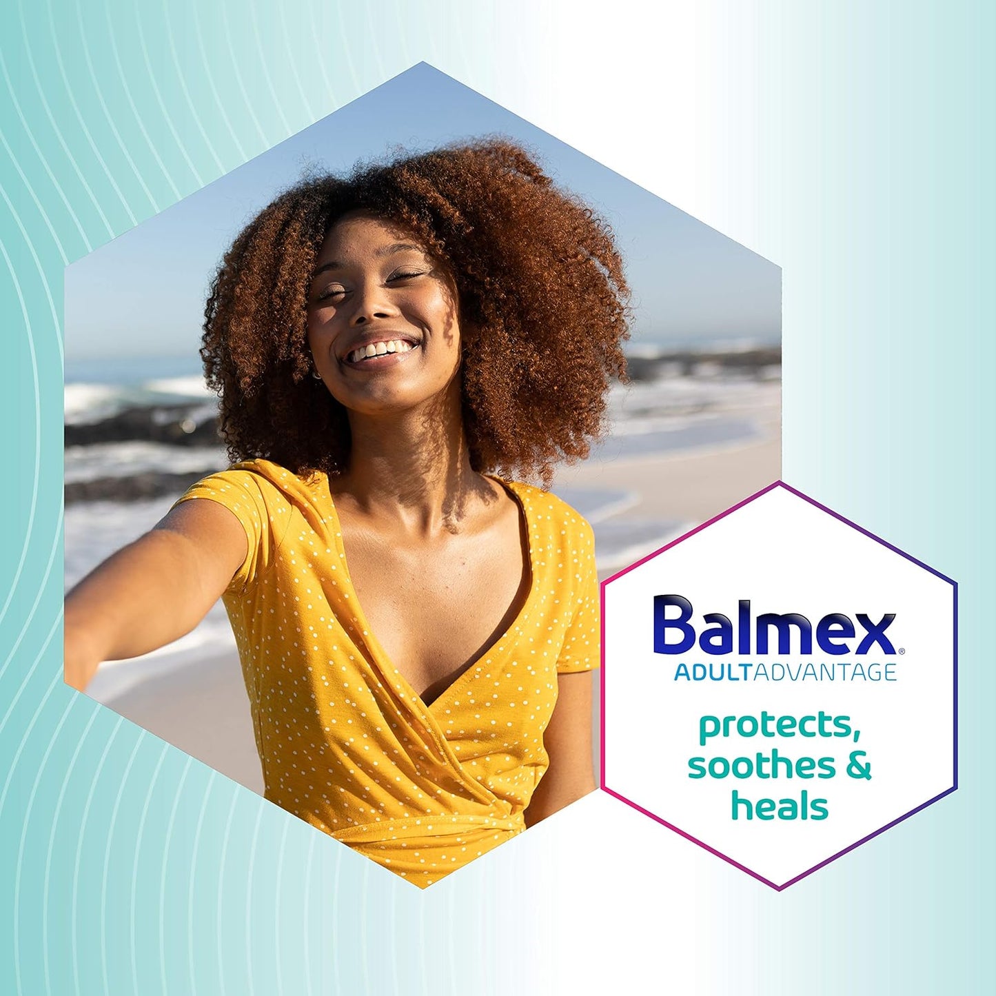 Balmex AdultAdvantage Bprotected Skin Relief Healing Cream, with Zinc Oxide Barrier Cream Protection + Skinshield Soothing Botanicals for Adult Incontinence, Adult Rash and Bed Sores, 3oz (Pack of 2)