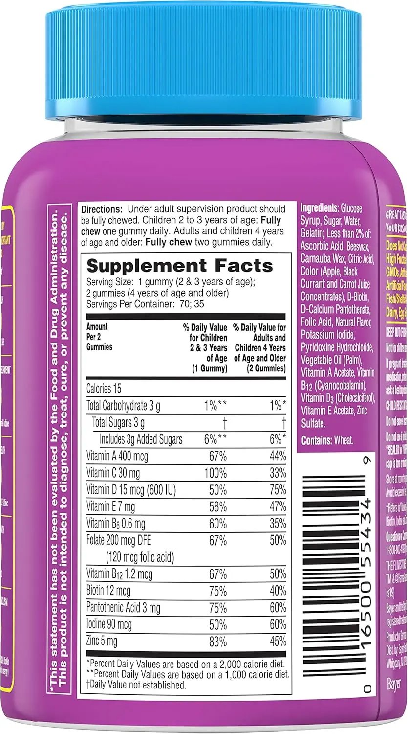 Flintstones Children's Complete Multivitamin Gummies, 70 Flintstones