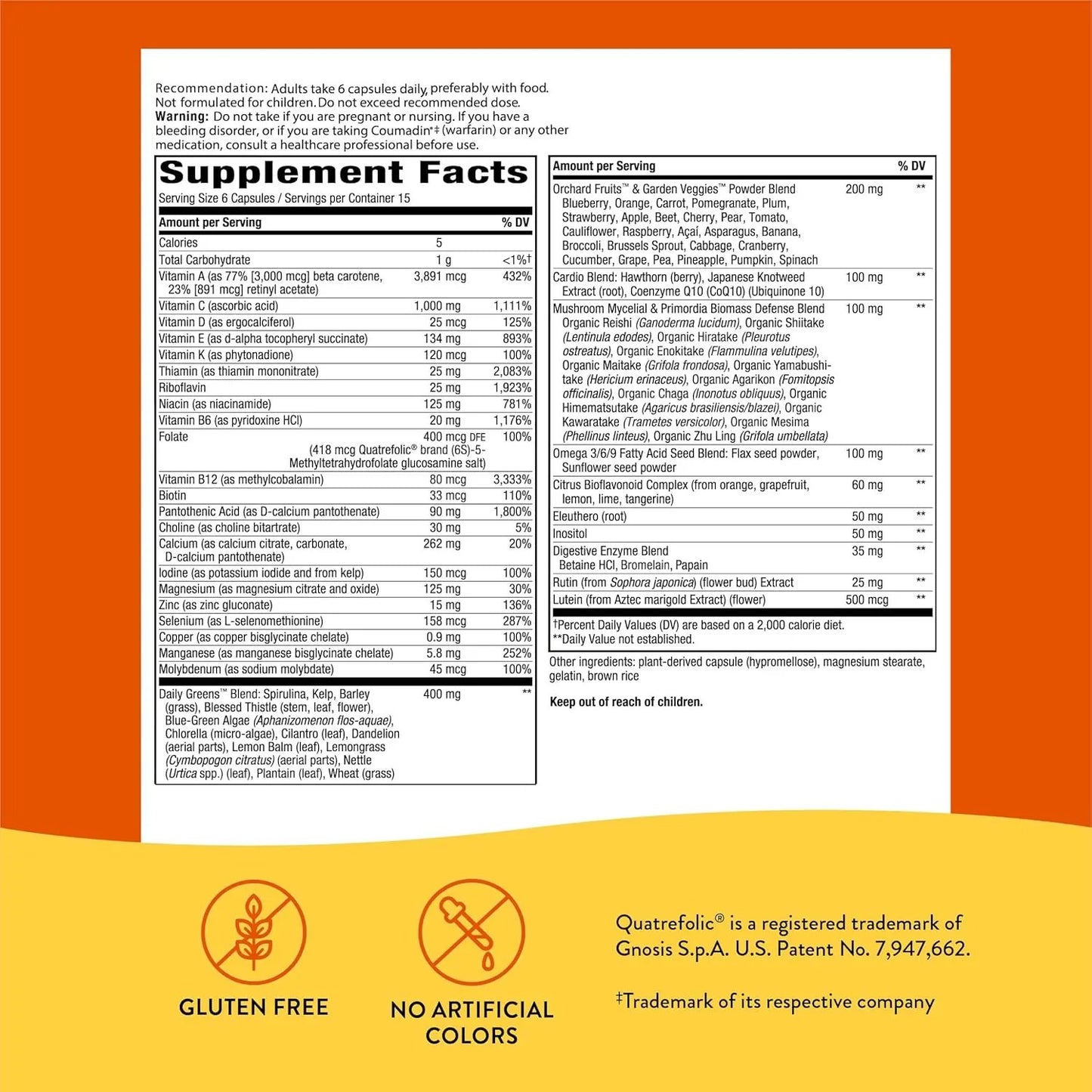 Nature's Way Alive! Max6 Potency Multivitamin, High Potency Antioxidants & B-vitamins to Support Daily Energy Metabolism*, 90 Tablets Nature's Way