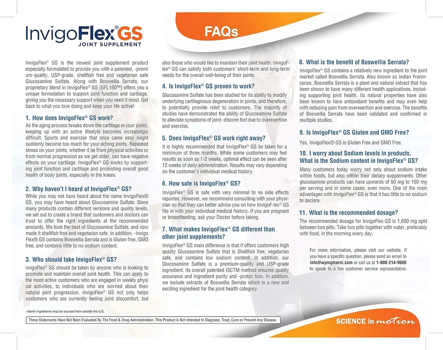 InvigoFlex GS Glucosamine Sulfate + Boswella Serrata Joint Supplement, 60 Caplets InvigoFlex