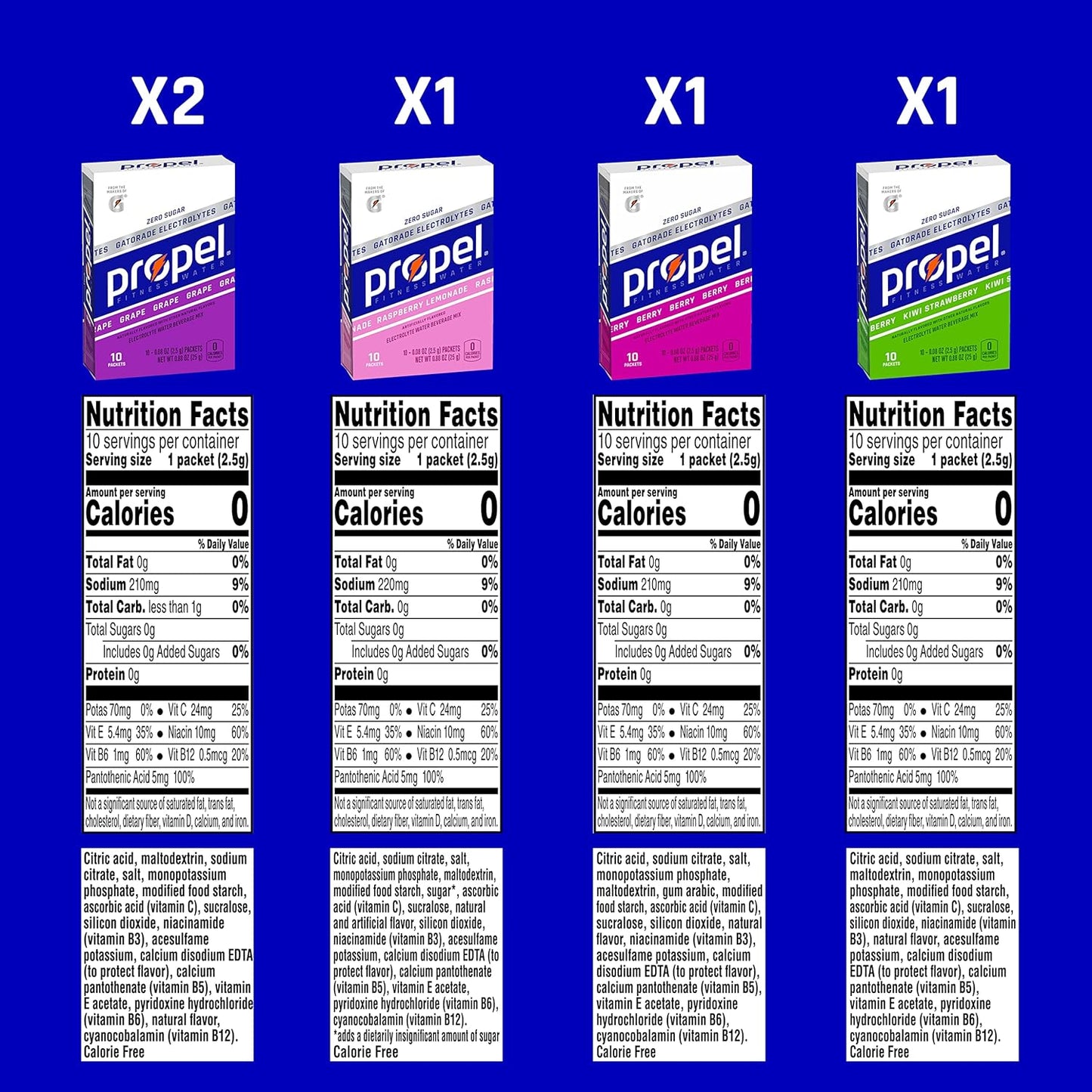 Gatorade Propel Powder Packets, 10 Count