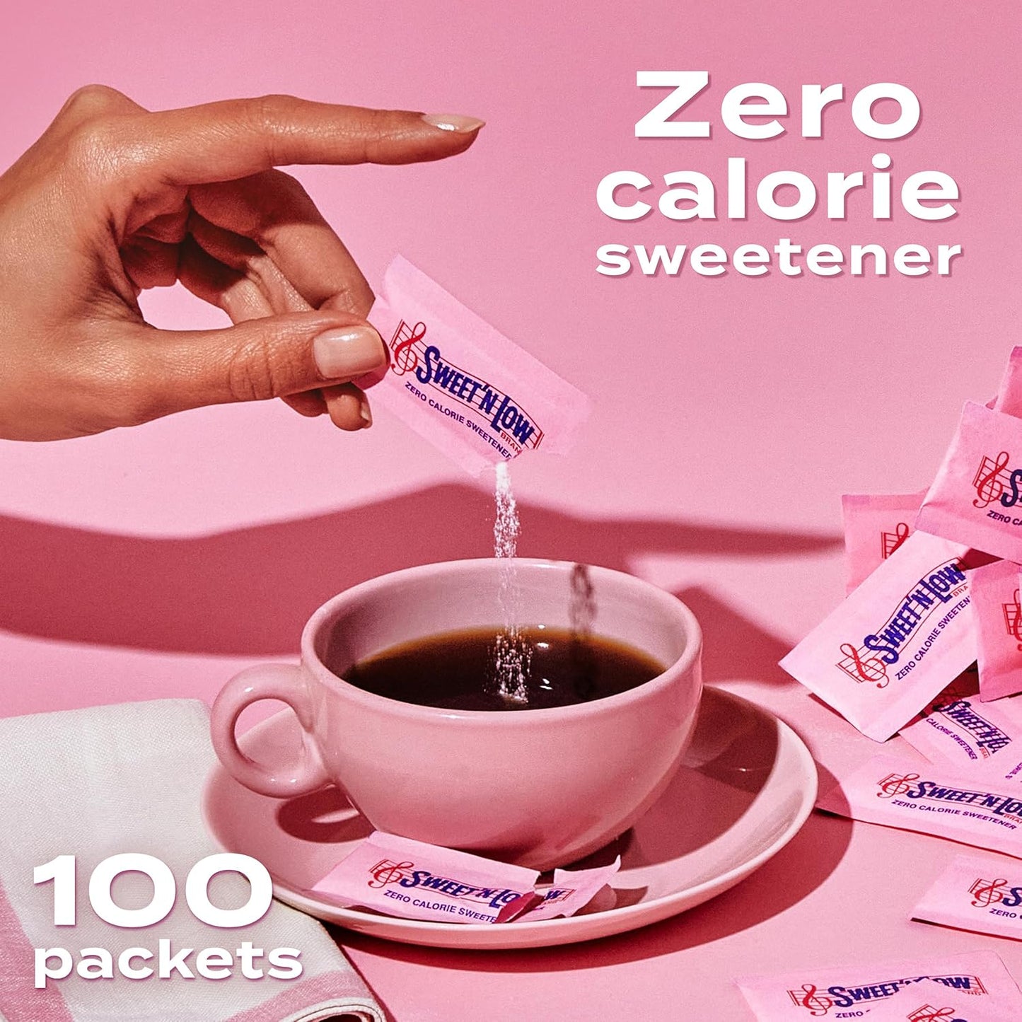Sweet'N Low Zero Calorie Sweetener Packets, 100 Ct