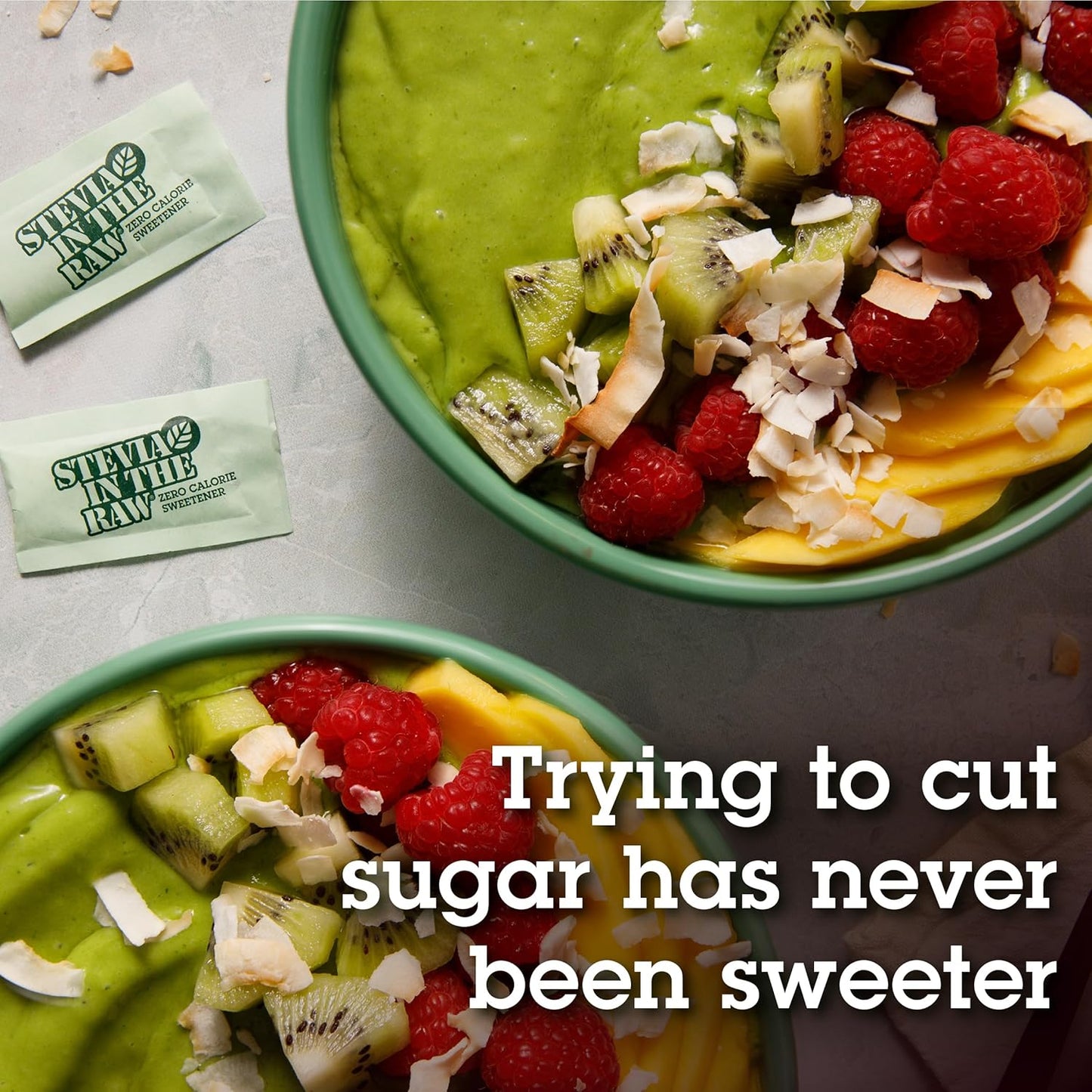 Stevia In The Raw, Plant Based Zero Calorie Sweetener, Sugar Substitute, Vegan, Gluten-Free, 50 Count Pack