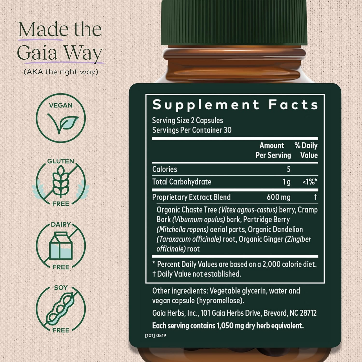 Gaia Herbs Fertility Support - Fertility Supplements & Hormone Balance for Women - 60 Vegan Liquid Phyto-Capsules (30 Servings) Gaia Herbs