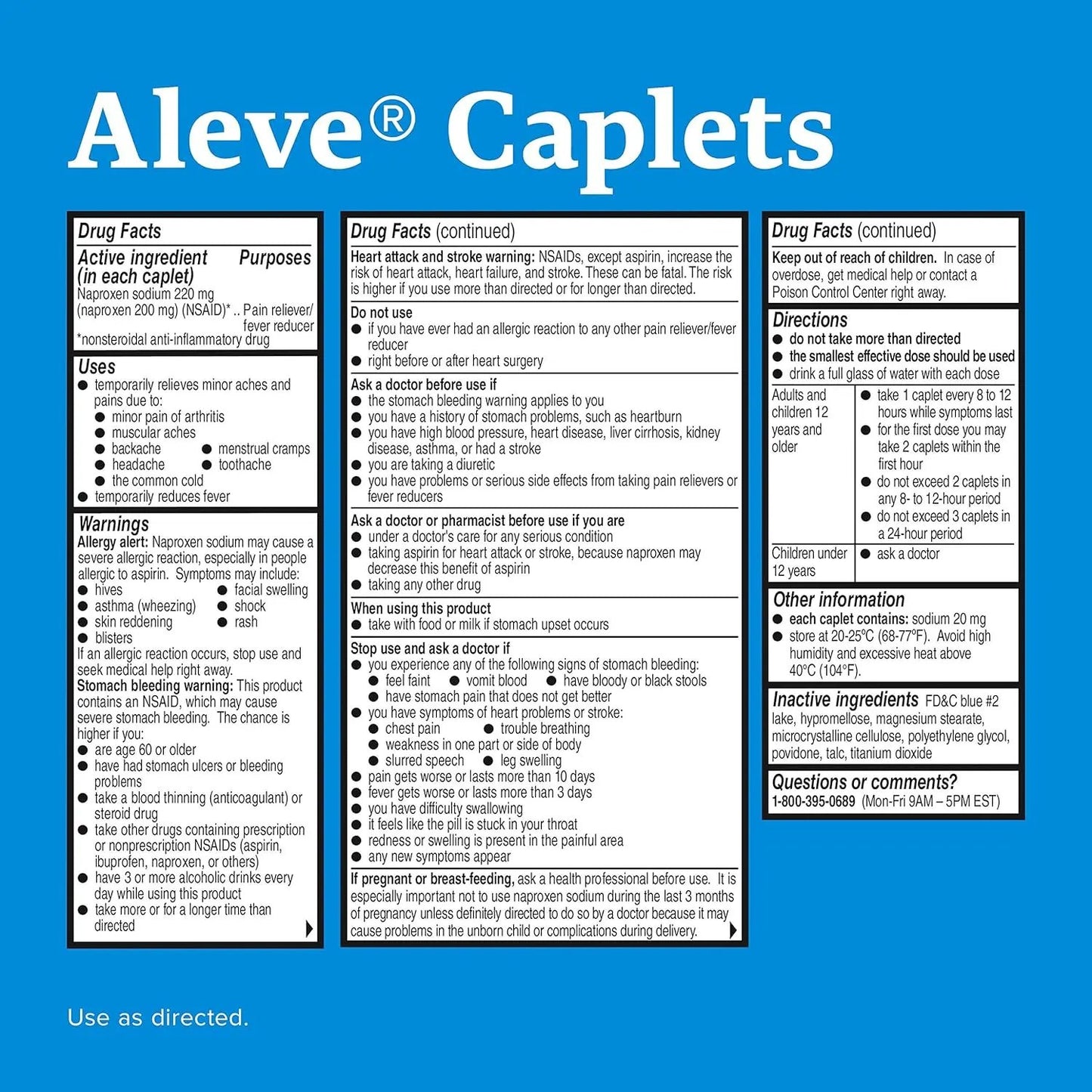 Aleve Soft Grip Arthritis Cap Pain Reliever/Fever Reducer Naproxen Sodium Caplets, 220 mg, 24 ct Aleve