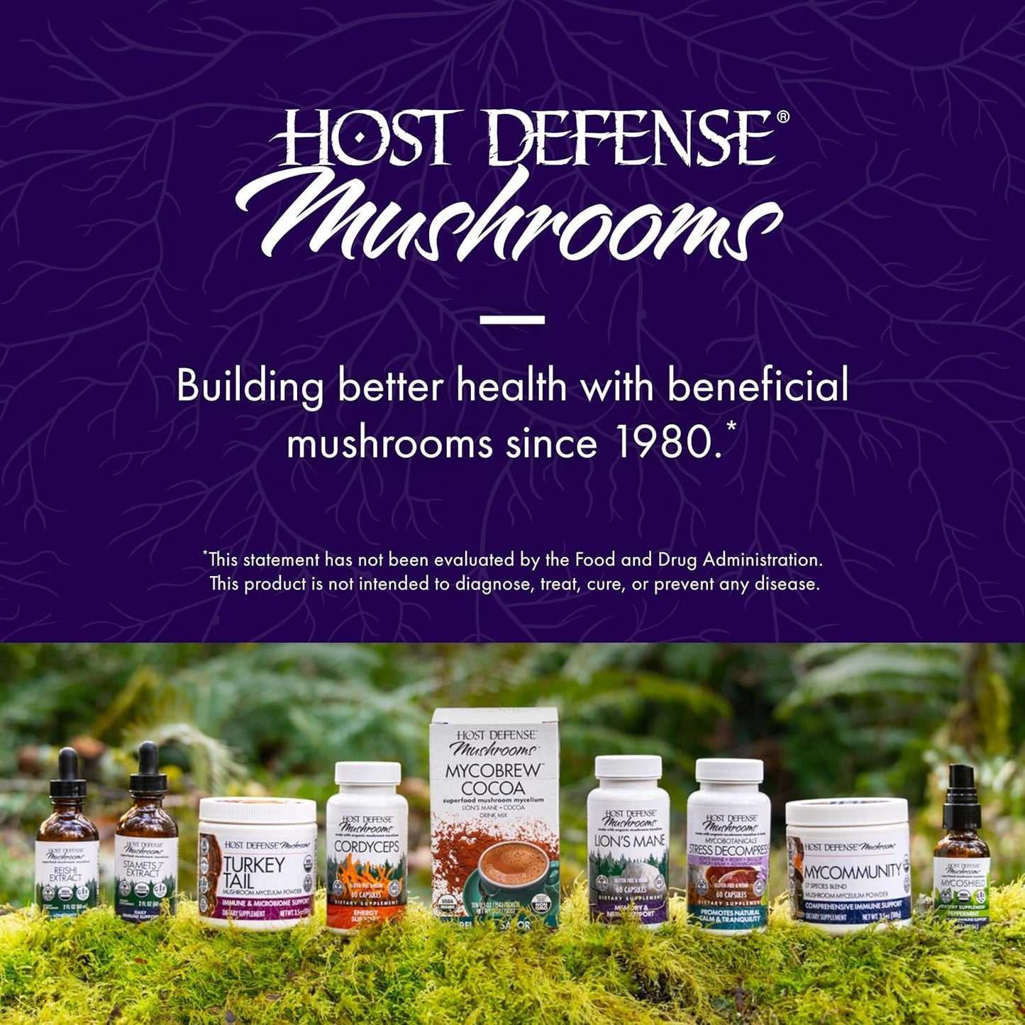 Host Defense, Lion's Mane Capsules, Promotes Mental Clarity, Focus and Memory, Mushroom Supplement, 60 Count