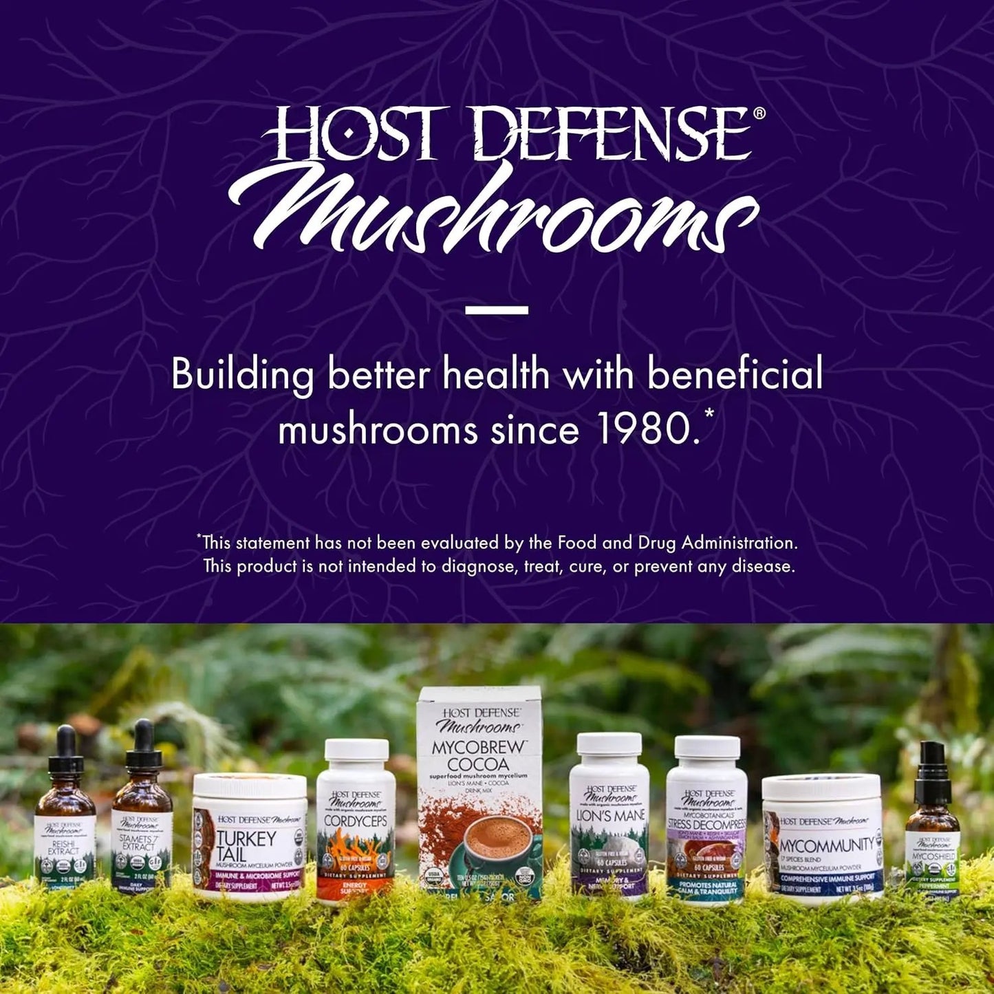Host Defense, Lion's Mane Capsules, Promotes Mental Clarity, Focus and Memory, Mushroom Supplement, 60 Count Host Defense