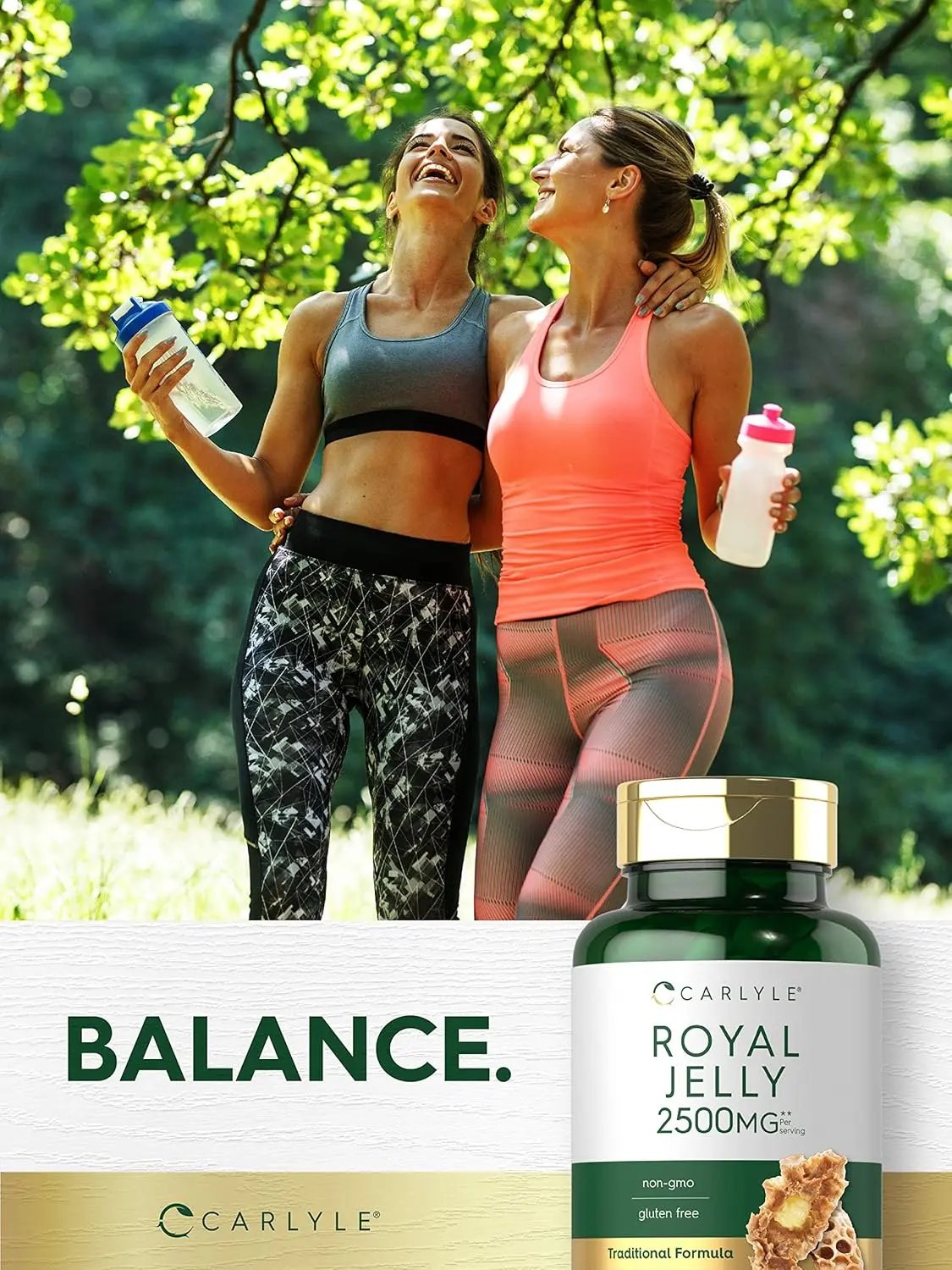 Carlyle Royal Jelly Capsule | 2500mg | 120 Count | Non-GMO and Gluten Free Formula | Traditional Supplement Carlyle