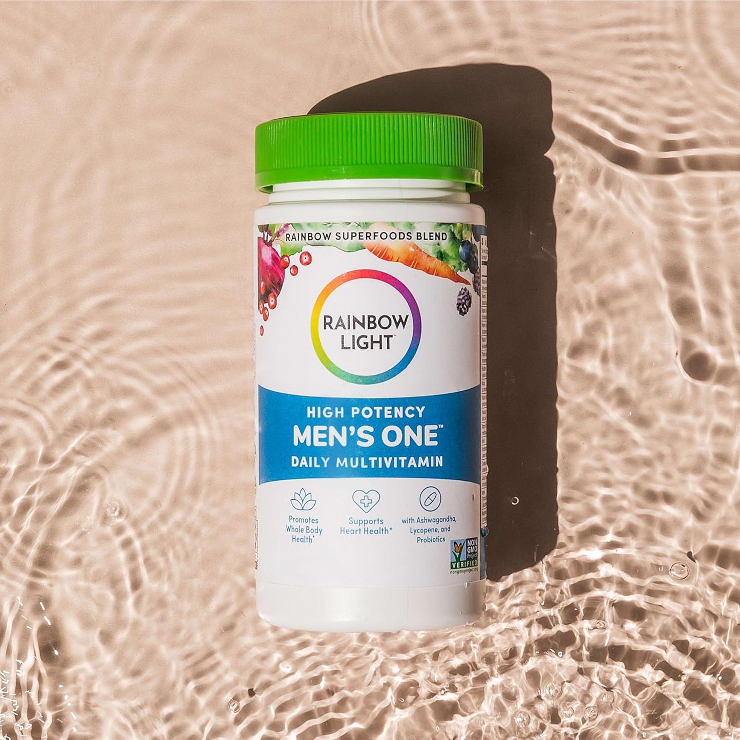 Rainbow Light Multivitamin for Men, Vitamin C, D & Zinc, Probiotics,Provides High Potency Immune Support, 90 Tablets