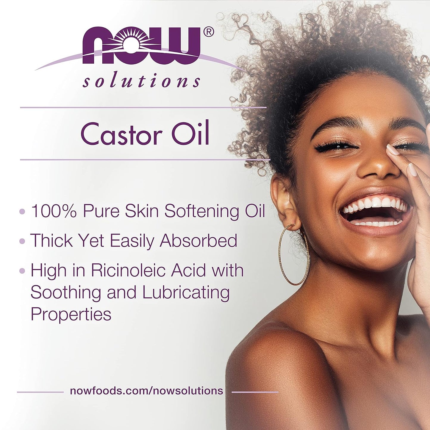 NOW Foods Solution, Castor Oil, 4oz