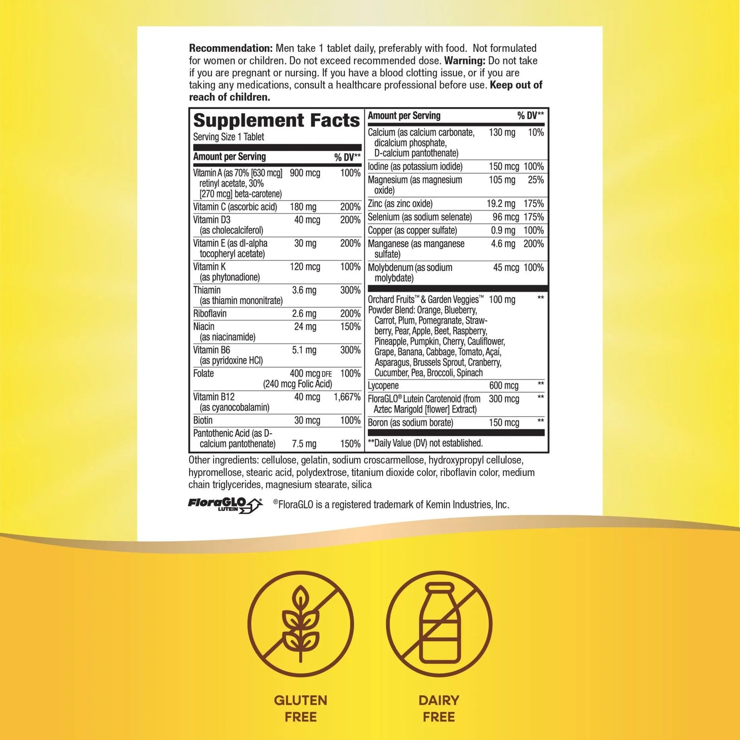 Alive! Men's 50+ Complete Daily Multivitamin Tablets, 50 Count Nature's Way