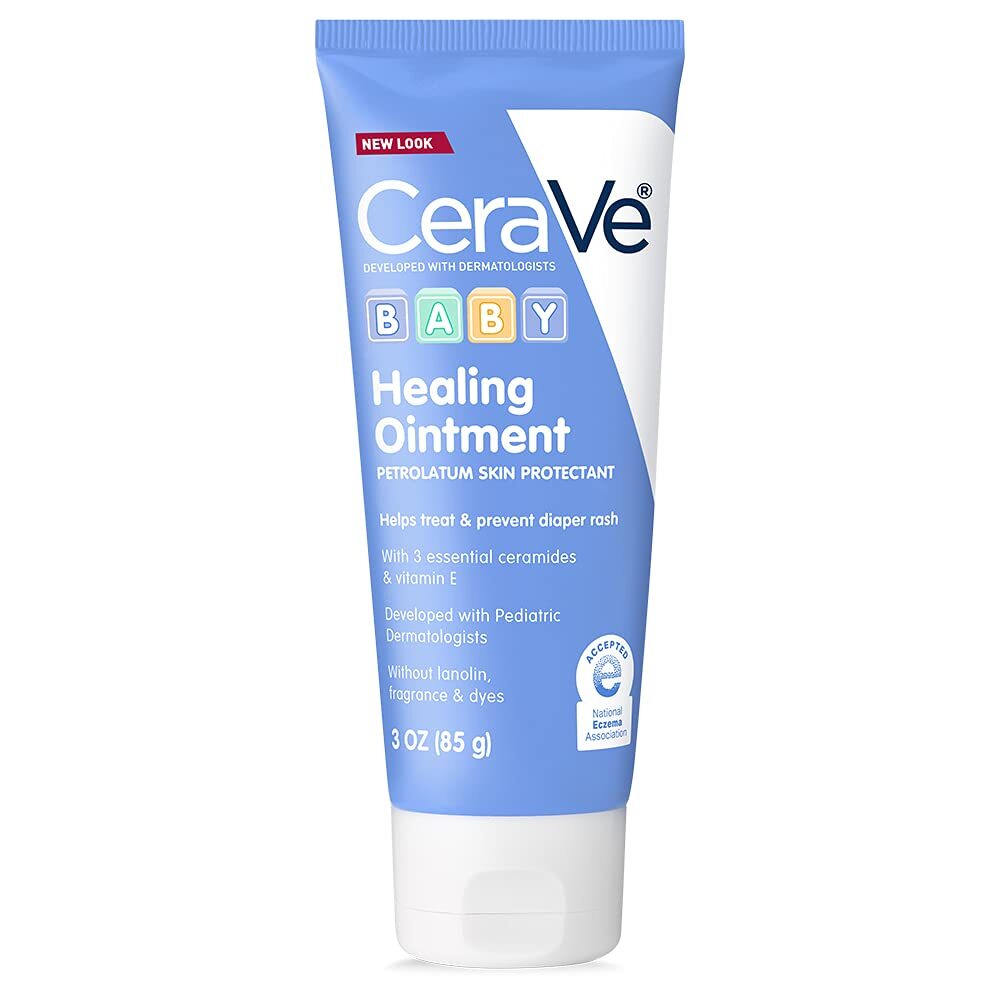CeraVe Diaper Rash Cream | Baby Healing Ointment for Extra Dry, Cracked Skin | Diaper Cream with Ceramides & Vitamin E | Lanolin, Fragrance, Paraben