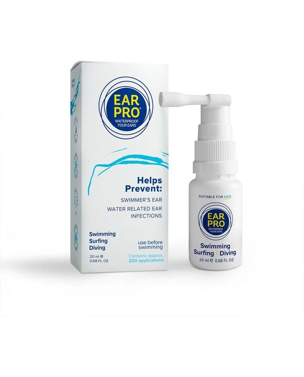 Ear Pro All Natural Swimmer Ear Spray for Kids and Adults - Safe and Easy to Use Ear Protection Spray Helps Prevent Trapped Water, Water Related Ear Problems, and Protect Hearing. 1 Pack - 200 Uses