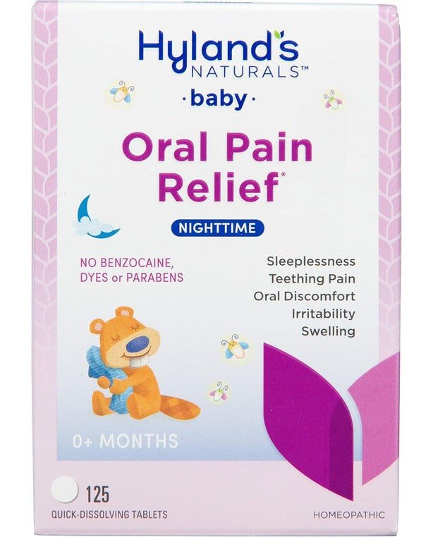 Hyland's Naturals Baby Nighttime Oral Pain Relief, 125 tablets