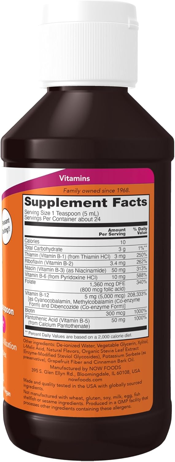 NOW Foods Supplements, Ultra B-12, Liquid, 800 mcg
