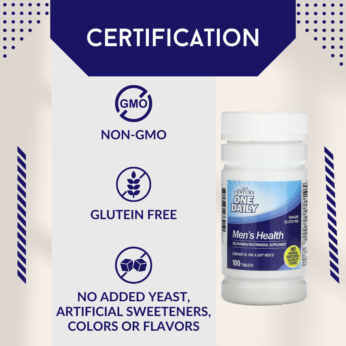 21st Century One Daily Men's Health Tablets, 100 Count 21st Century