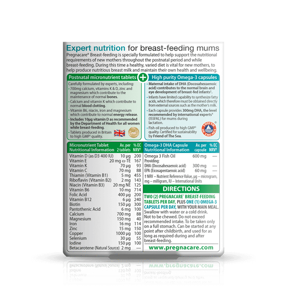 Vitabiotics - Pregnacare - Breast-Feeding - 84 Tablets