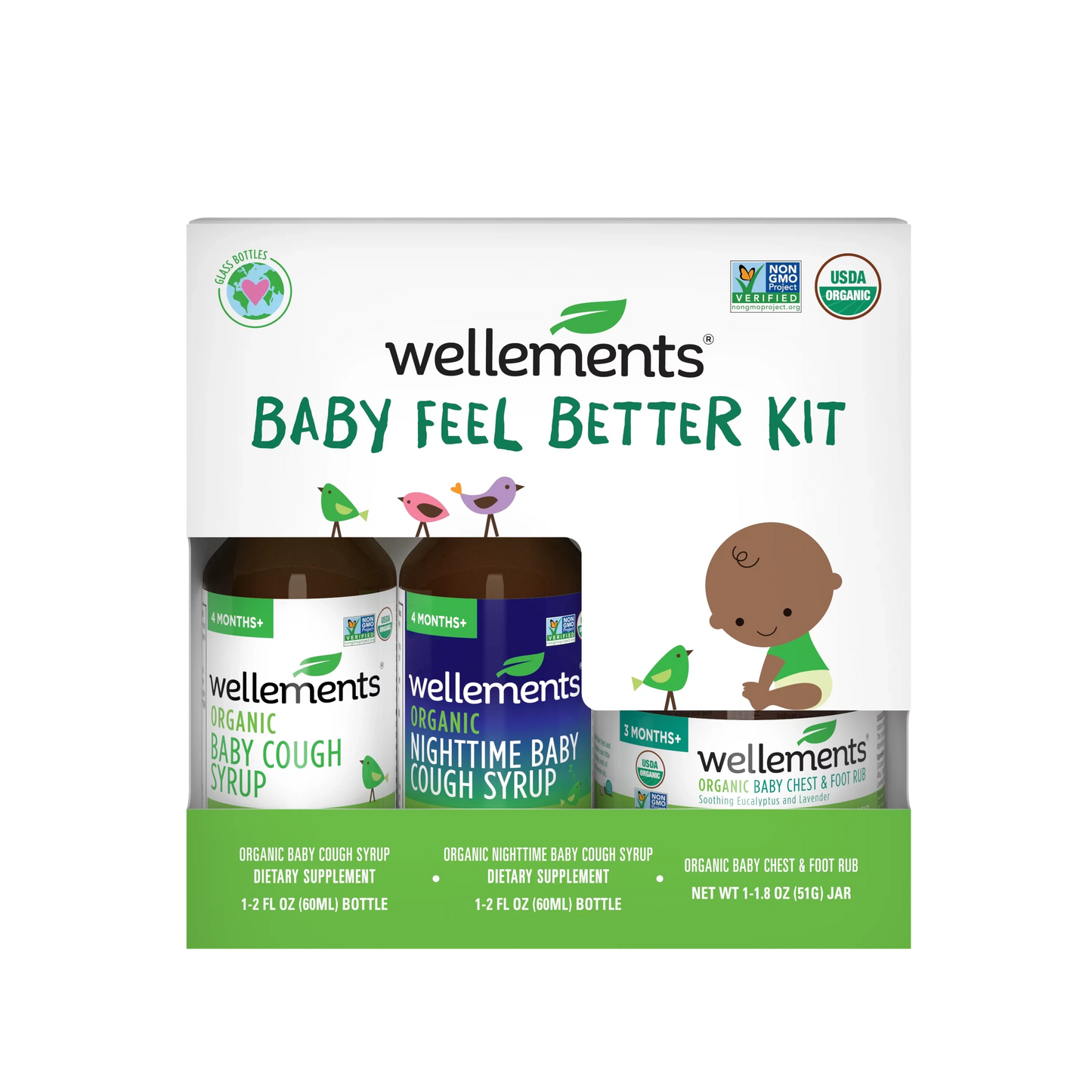 Wellements Organic 3 Piece Baby Feel Better Kit