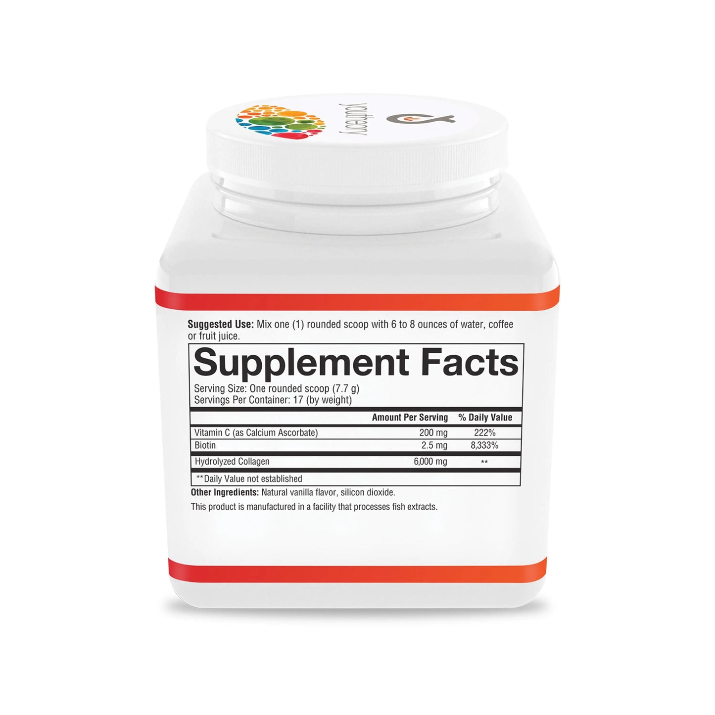 Youtheory Vanilla with Biotin Collagen Powder, 4.7 Oz Youtheory