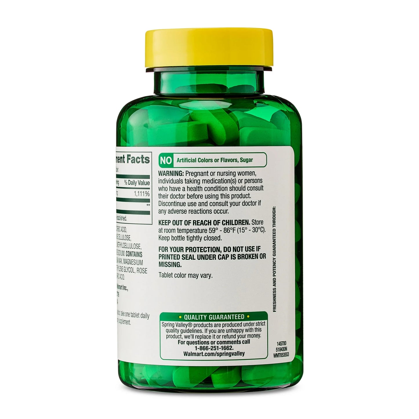 Spring Valley Vitamin C 1000mg with Rose hips 100 Tablets