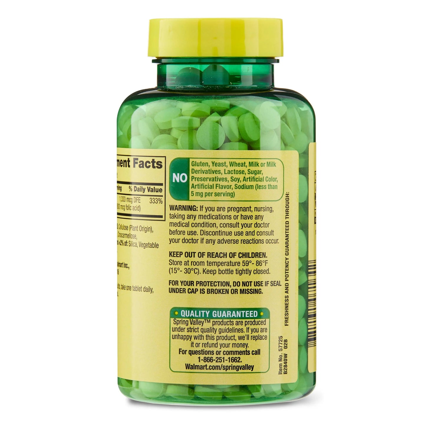Spring Valley's Folate Dietary Supplement - 1,333mcg, 400 Count Spring Valley