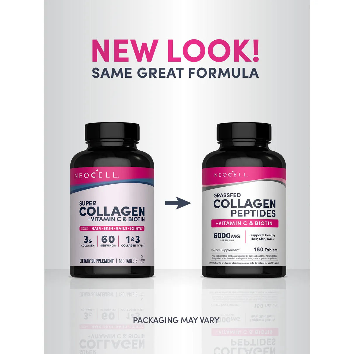 Neocell Super Collagen +Vitamin C & Biotin 180 ct