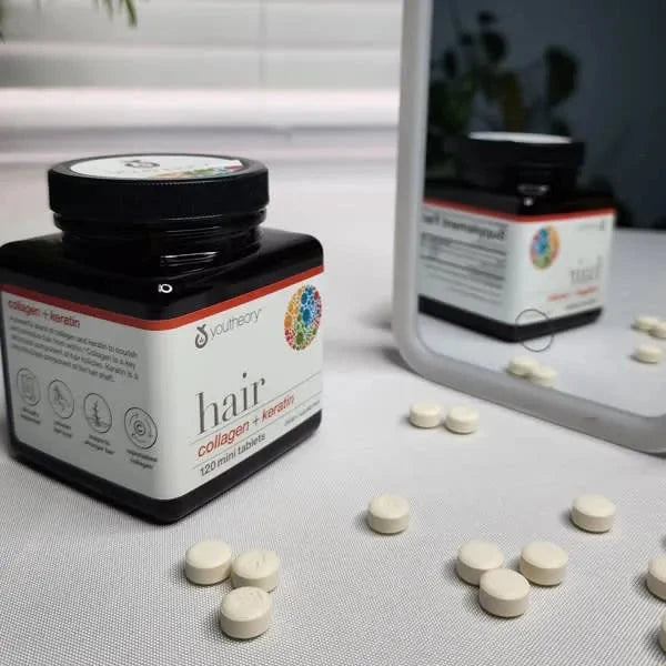 Youtheory, Hair, Collagen + Keratin, 120 Mini Tablets Youtheory