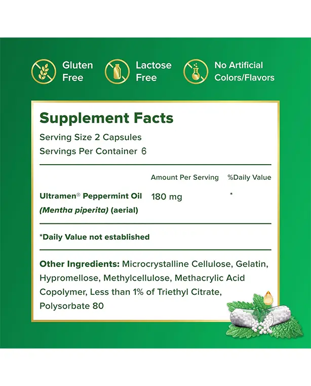 IBGARD Daily Gut Health Support Supplement for Occasional Symptoms: Bloating, Constipation, Gas, Cramping, Bowel Urgency, and Diarrhea, 12 Capsules IBGARD