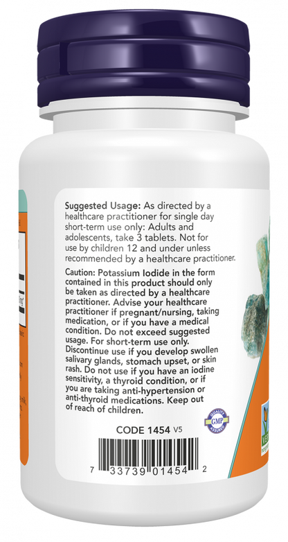 NOW Supplements, Potassium Iodide 30 mg, Non-GMO Project Verified, Dietary Supplement, 60 Tablets