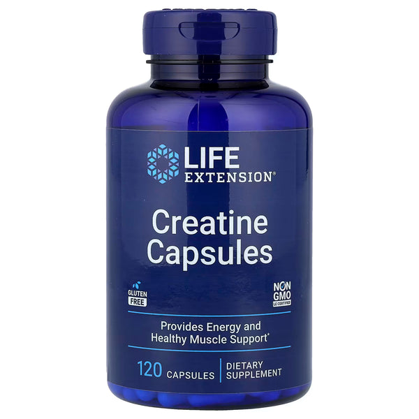 Life Extension Creatine Capsules - 120 Caspules Life Extension